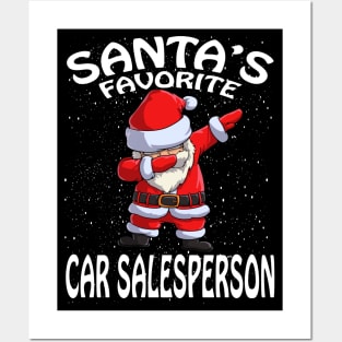 Santas Favorite Car Salesperson Christmas Posters and Art